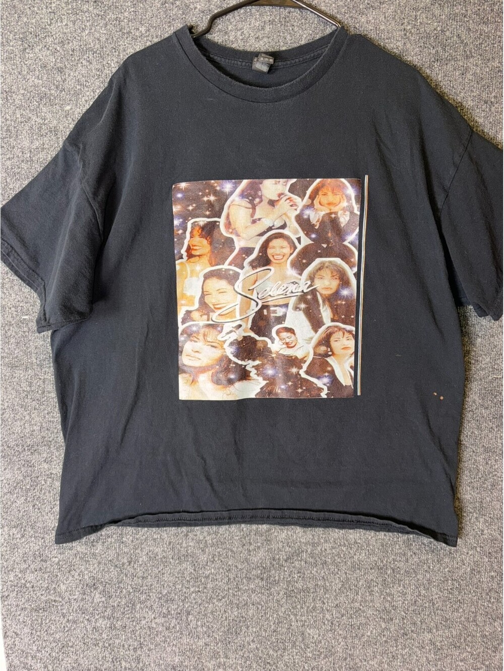 Selena Quintanilla Graphic T Shirt 2XL Black Photo Collage Queen Of Tejano Music